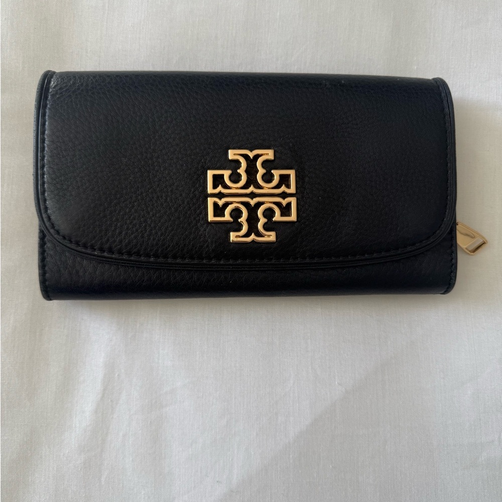 Tory Burch Black Textured Leather Accessory